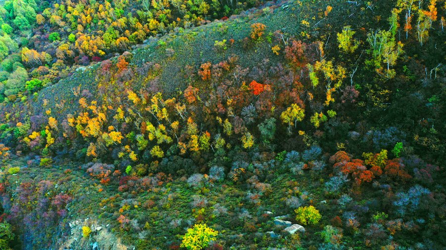 飛閱內(nèi)蒙古 航拍小井溝