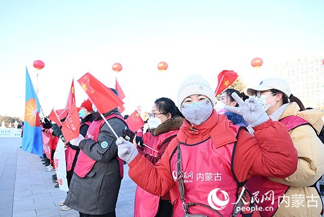 2022年呼和浩特市第七屆徒步迎新活動(dòng)現(xiàn)場(chǎng)。人民網(wǎng) 劉藝琳攝