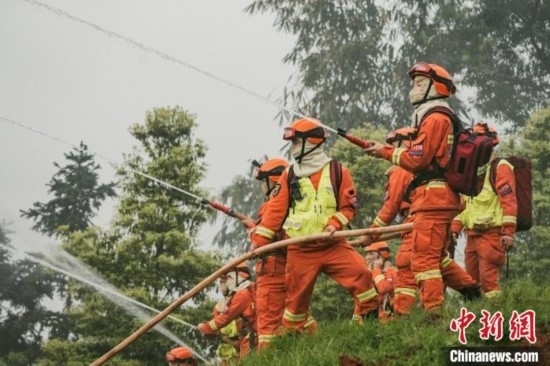 演練現(xiàn)場。瀘州消防供圖