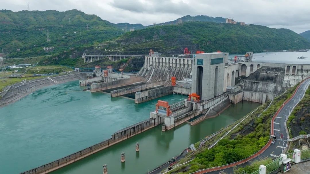 航拍向家壩升船機。受訪者供圖