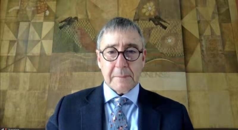 里斯本大學(xué)孔子學(xué)院葡方院長若昂·巴雷羅。中國駐葡萄牙大使館供圖