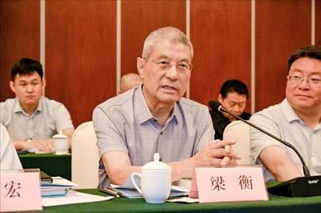 中國林業(yè)生態(tài)作家協(xié)會名譽主席梁衡發(fā)言。主辦方供圖