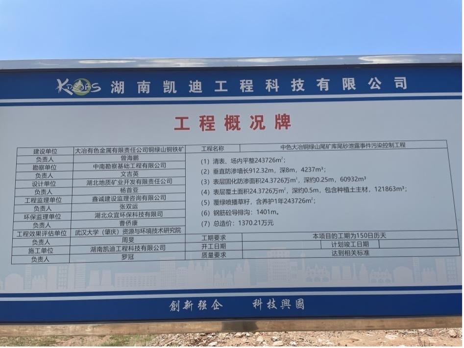 工程概況牌。 人民網(wǎng)記者 楊喬攝