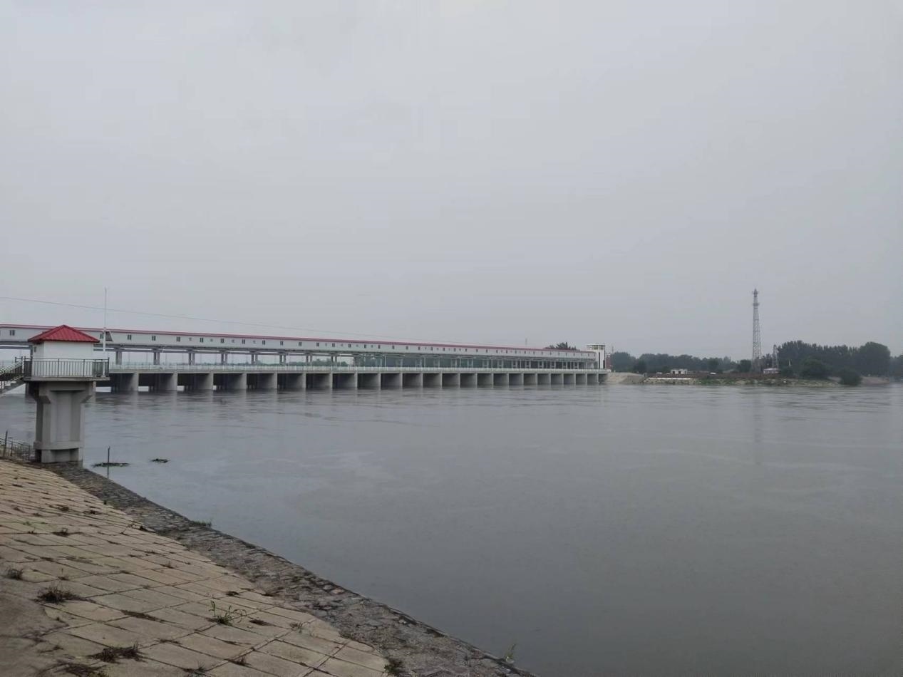 獨流減河進洪閘。受訪者供圖