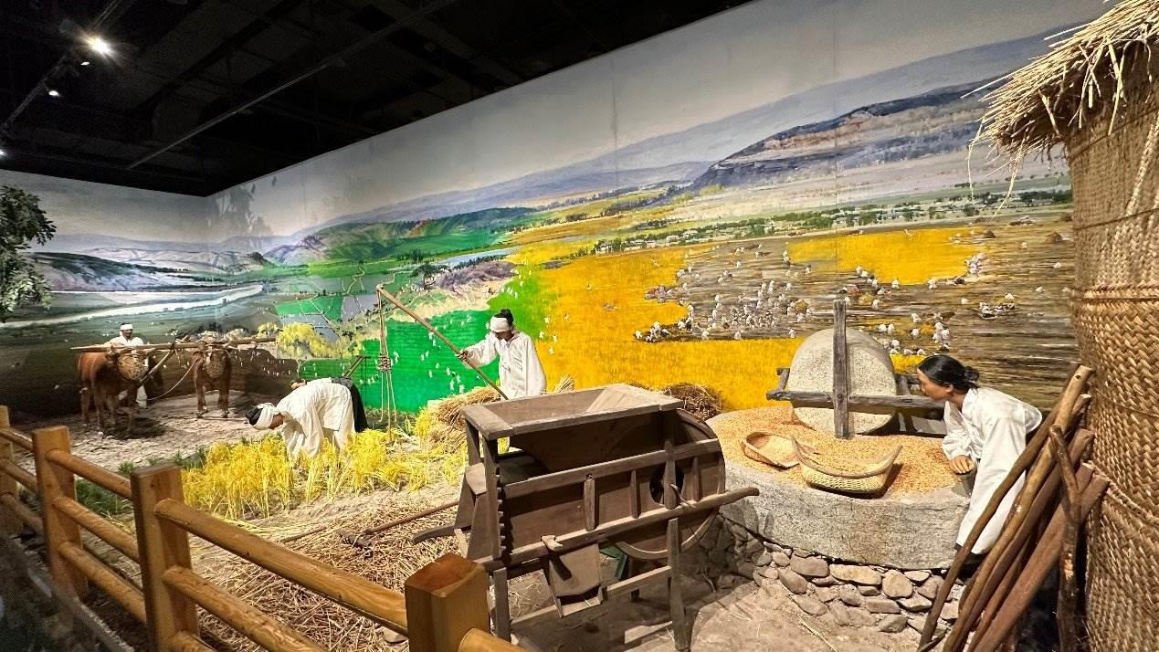 《朝鮮族民俗陳列》展廳。人民網(wǎng)記者 金洪花攝