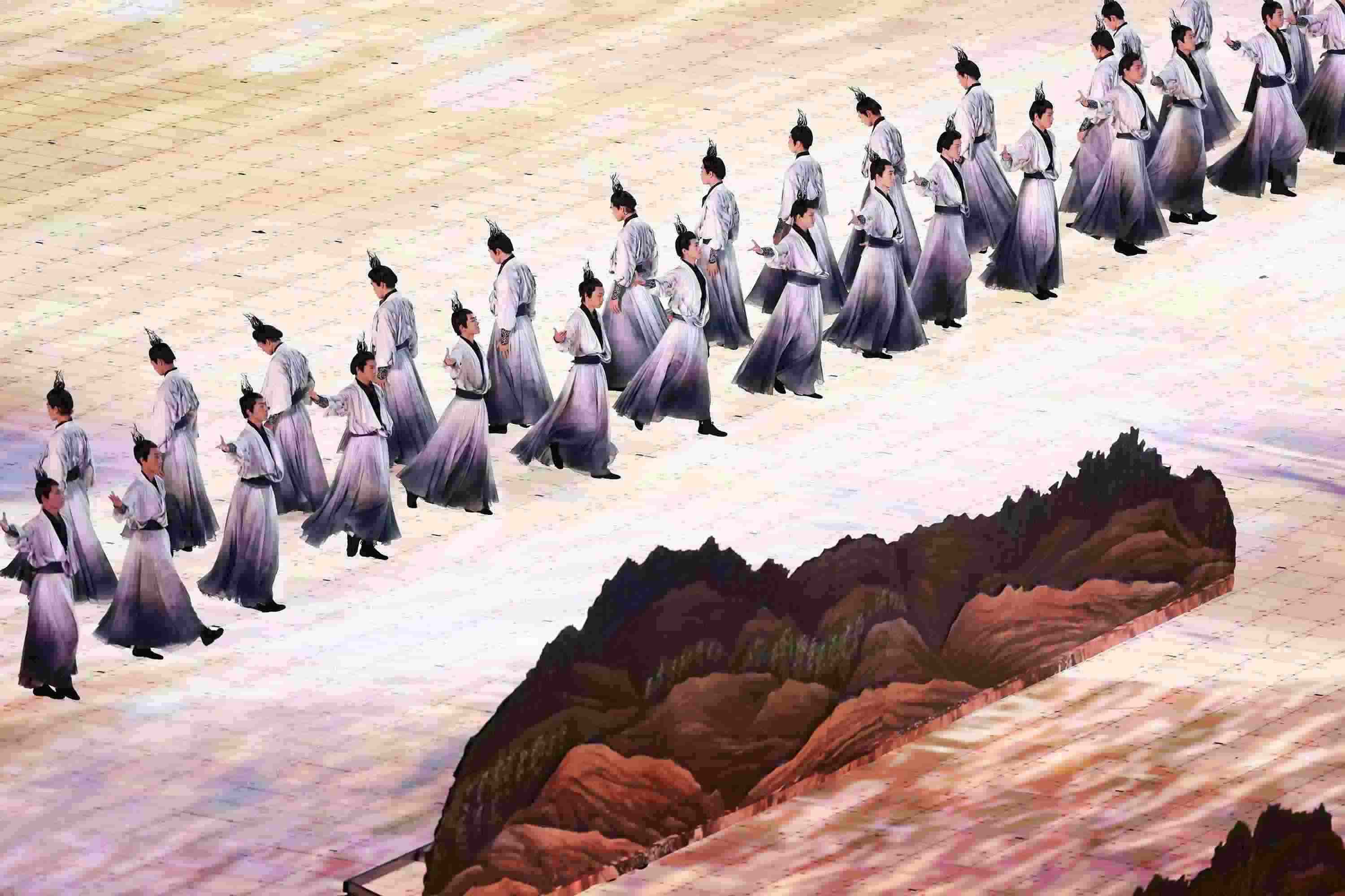 △2023年9月23日，演員在杭州第十九屆亞洲運(yùn)動(dòng)會(huì)開幕式上表演。