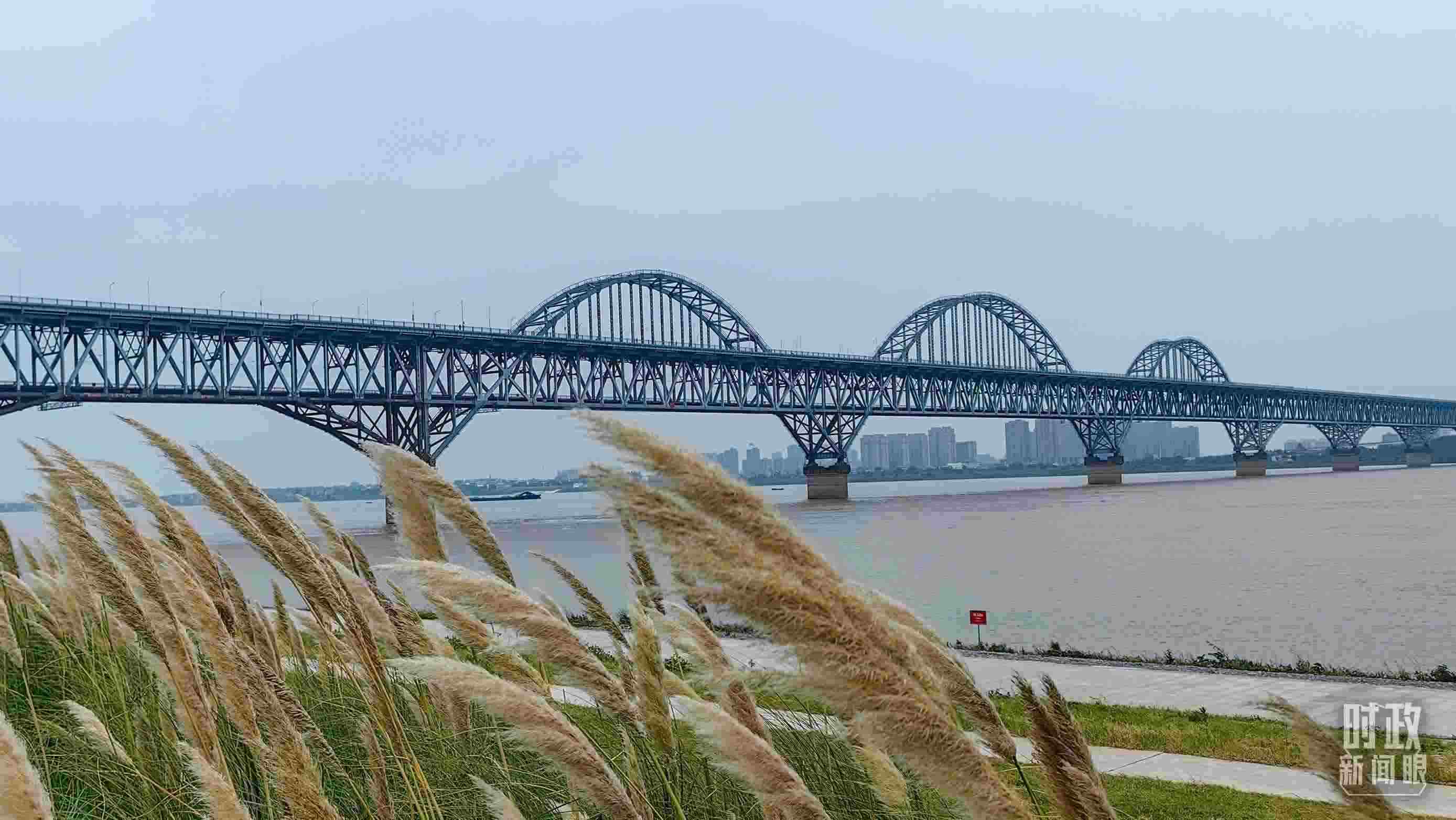 △長江國家文化公園九江城區(qū)段。（總臺央視記者段德文拍攝）