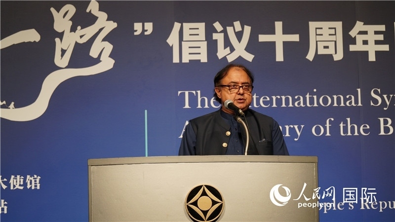 巴基斯坦駐日大使塔拉爾發(fā)言。人民網(wǎng) 蔣曉辰攝