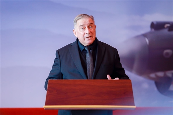 2023年10月30日，美中航空遺產(chǎn)基金會(huì)主席杰弗里·格林在中國(guó)人民抗日戰(zhàn)爭(zhēng)紀(jì)念館的活動(dòng)中發(fā)表講話。中國(guó)人民對(duì)外友好協(xié)會(huì)供圖