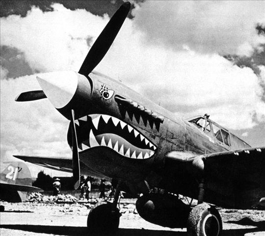 陳納德組織的美國志愿航空隊(duì)“飛虎隊(duì)”駐扎在芷江機(jī)場（資料照片）。新華社發(fā)