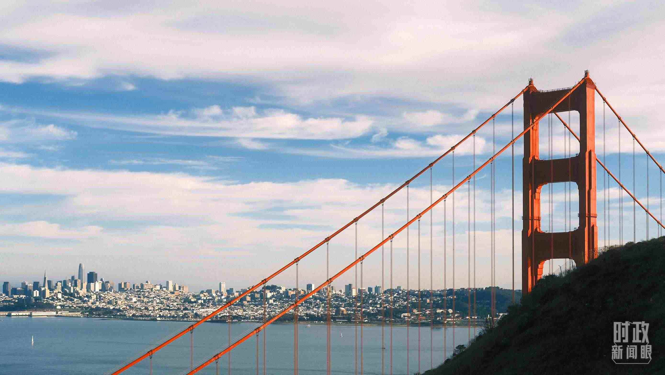舊金山，金門大橋。（總臺(tái)央視記者盧心雨拍攝）
