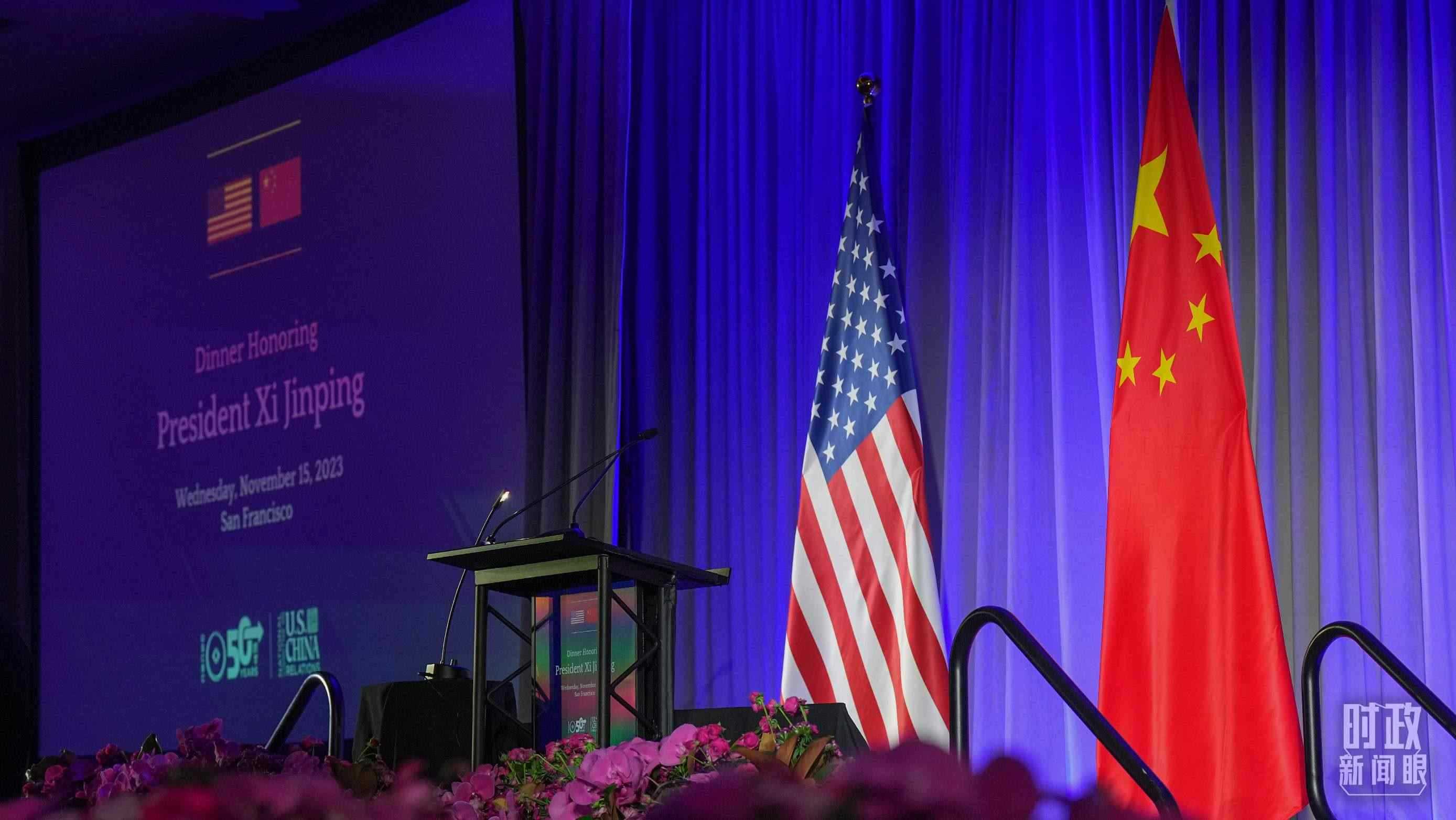 歡迎宴會(huì)當(dāng)晚，習(xí)近平在這里發(fā)表演講。（總臺(tái)國(guó)廣記者李晉拍攝）