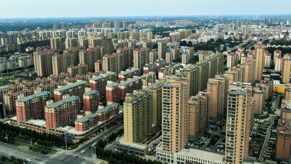 這是2021年6月23日拍攝的蘭考縣縣城（無人機(jī)照片）。新華社記者 李安 攝