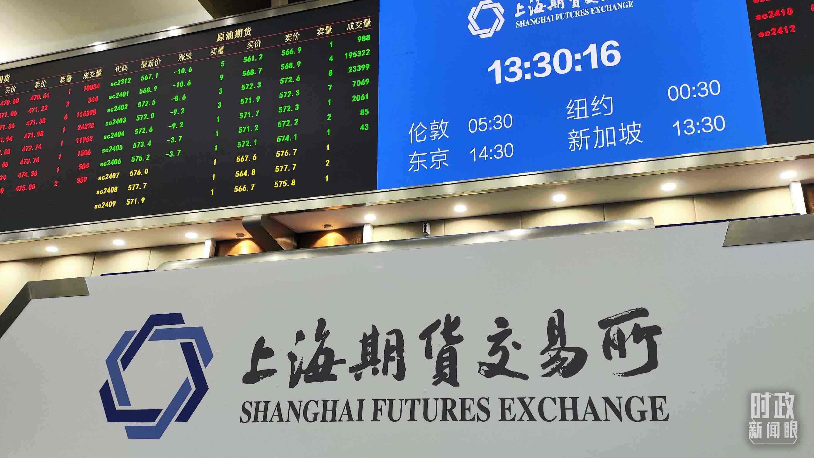 △上海期貨交易所內(nèi)。（總臺(tái)央視記者郭曉龍拍攝）