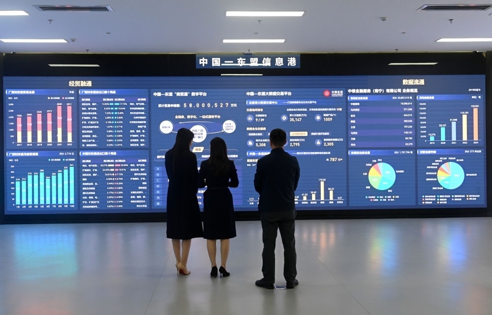 中國—東盟信息港股份有限公司展廳。