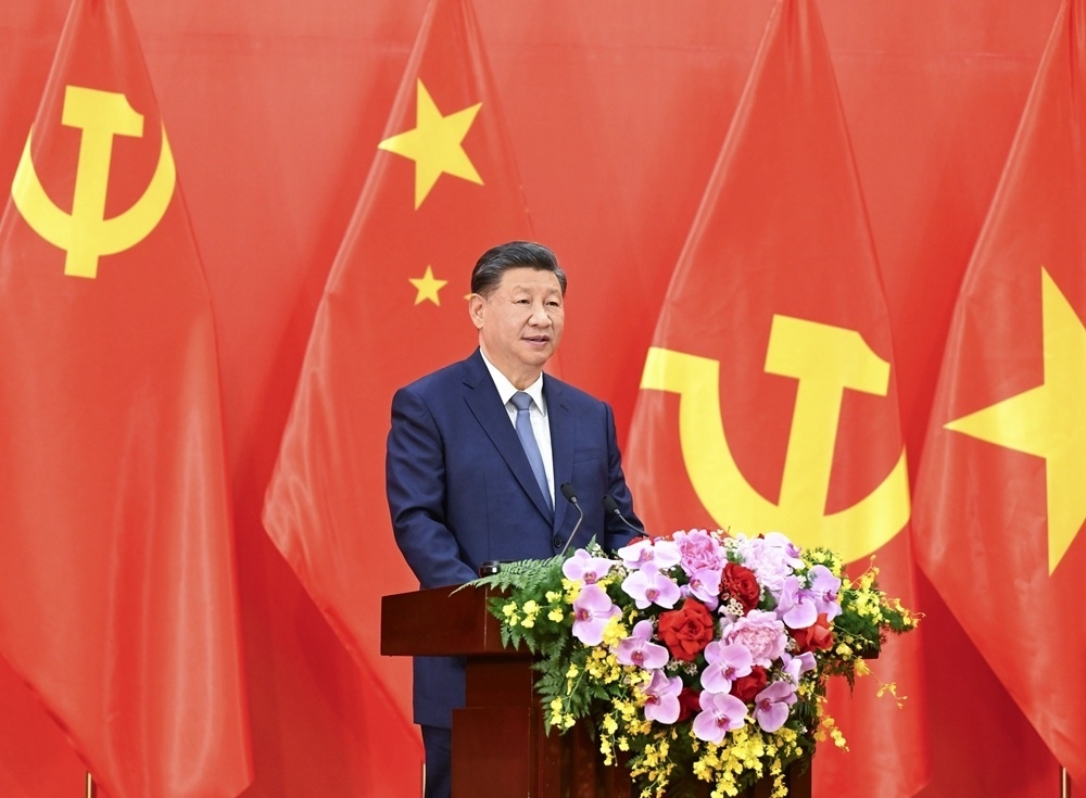 習(xí)近平總書記發(fā)表題為《賡續(xù)傳統(tǒng)友誼，開創(chuàng)中越命運(yùn)共同體建設(shè)新征程》的重要講話。