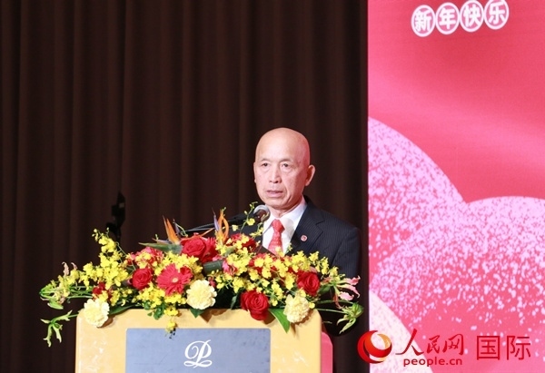 全華聯(lián)理事長賀乃和致辭。人民網(wǎng) 許可攝