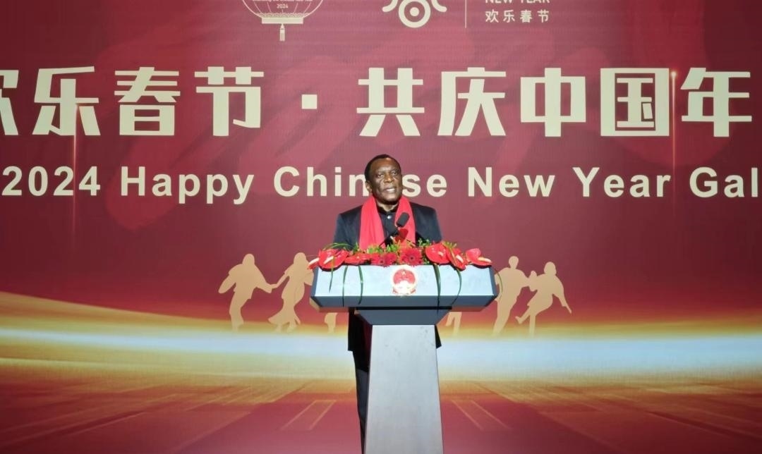 南非駐華大使謝勝文閣下致辭。中國駐南非大使館供圖