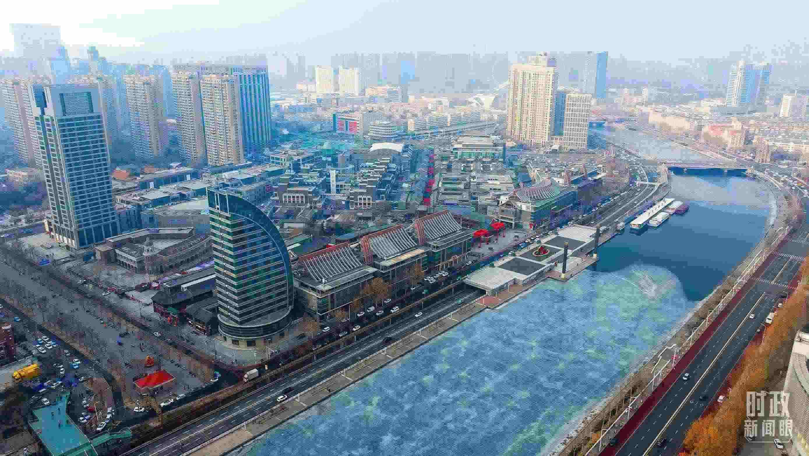 △天津航拍。（總臺記者劉功河拍攝）