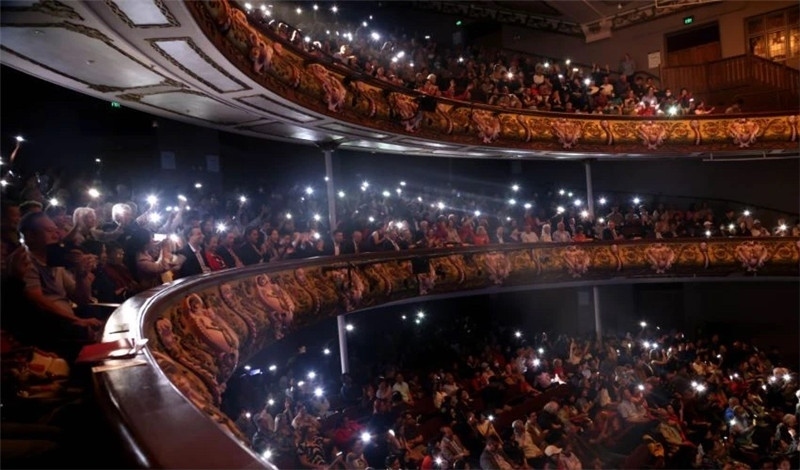 2024年“四海同春”慰?jī)S訪演團(tuán)亞太團(tuán)新西蘭惠靈頓演出現(xiàn)場(chǎng)。圖片由陸欣讌、孟韜、葉勇提供