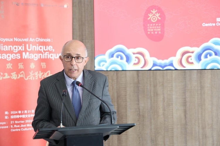 拉巴特文化藝術(shù)遺產(chǎn)復(fù)興協(xié)會(huì)主席德里希致辭。霍晶攝