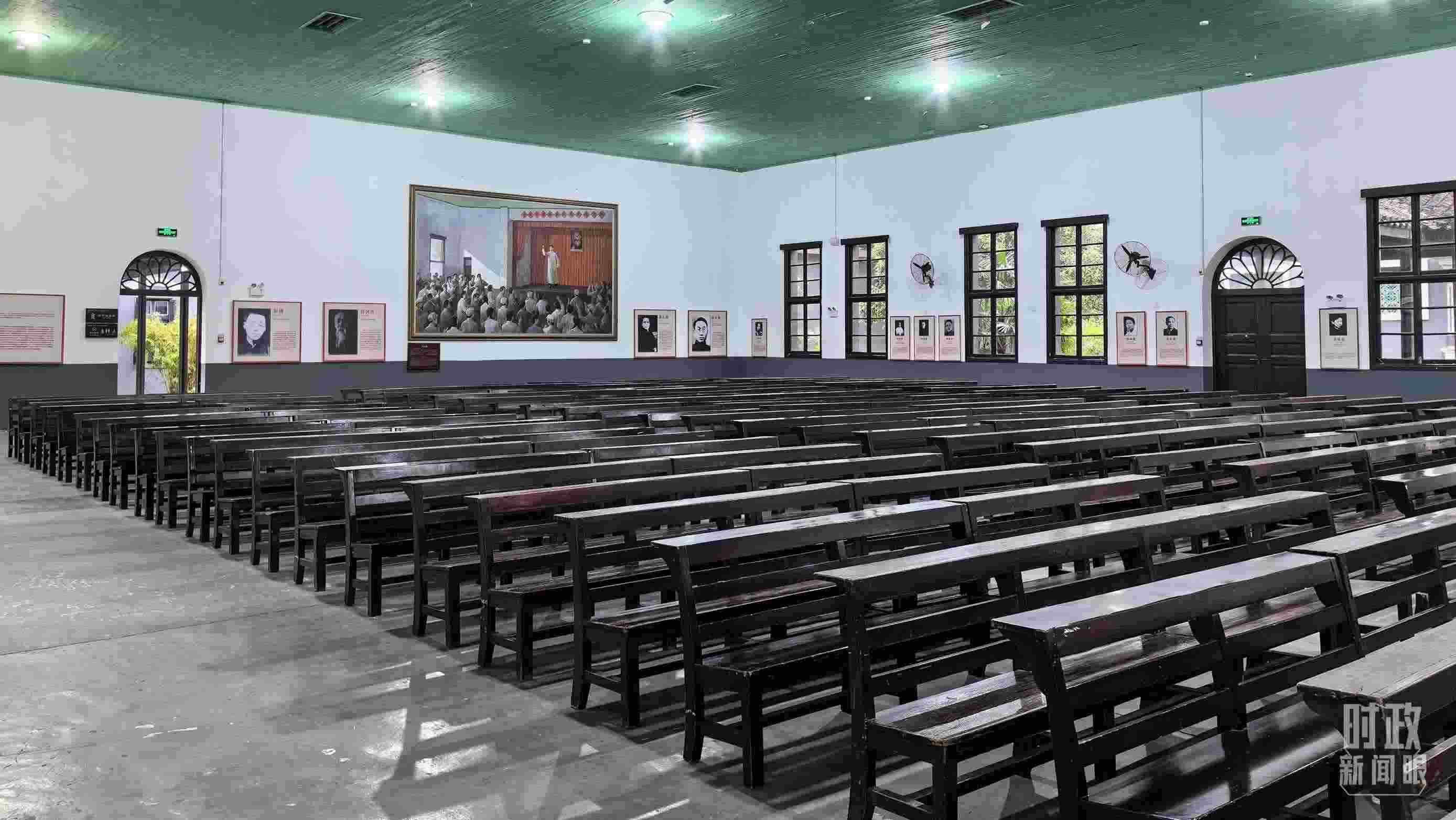 △湖南第一師范學院（城南書院校區(qū)）大禮堂。（總臺央視記者趙化拍攝）