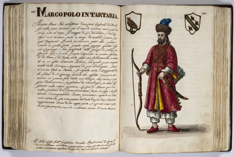 “馬可·波羅的世界”展覽的部分展品。威尼斯市立博物館基金會(huì)供圖