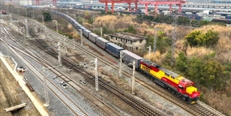 全國鐵路實行新的貨物列車運行圖。國鐵集團(tuán)供圖