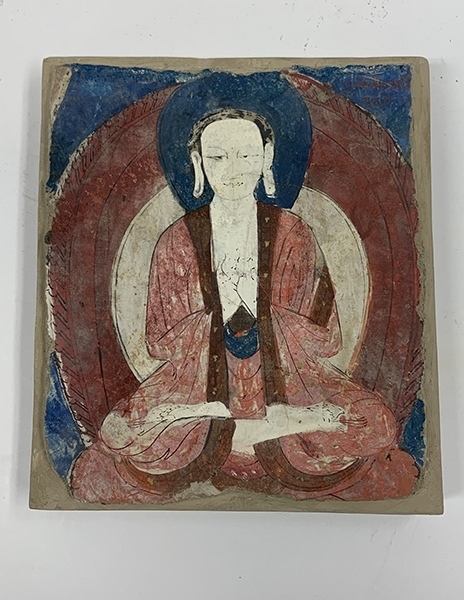 佛像壁畫殘片（暫定名）。國家文物局供圖