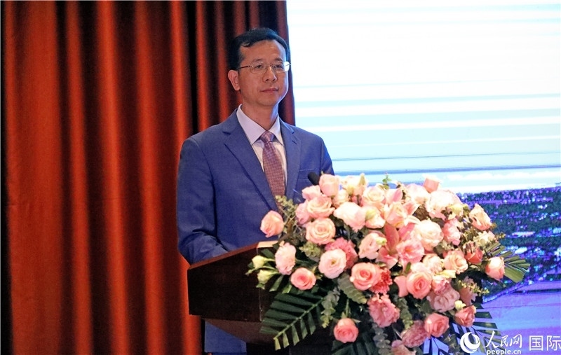 外交部外事管理司副司長姚紹俊在宣介會上致辭。人民網(wǎng)記者趙益普