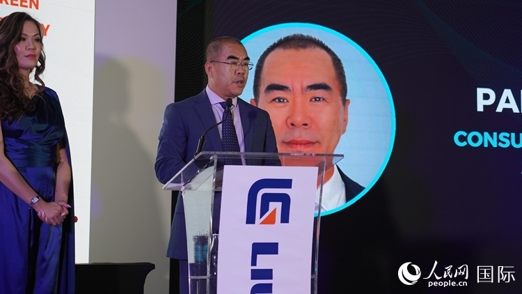 中國(guó)駐約翰內(nèi)斯堡總領(lǐng)事潘慶江發(fā)言致辭。人民網(wǎng) 張茜攝