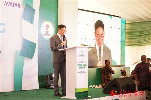 阿凡達(dá)新材料有限公司執(zhí)行董事朱興建致辭。人民網(wǎng)記者 姜宣攝