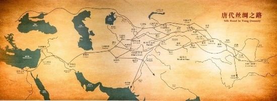 唐代絲綢之路，經(jīng)過(guò)新疆眾多地區(qū)。（圖片來(lái)源：視覺中國(guó)）