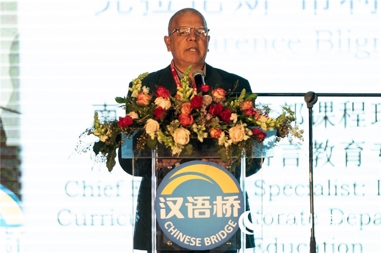 南非基教部專家克拉倫斯·布利格諾特做主旨發(fā)言。人民日報非洲中心分社 希拉茲·莫林?jǐn)z