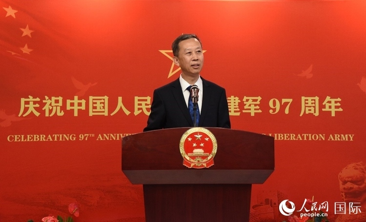 中國駐瑞典大使崔愛民致辭。人民網(wǎng)記者 殷淼攝