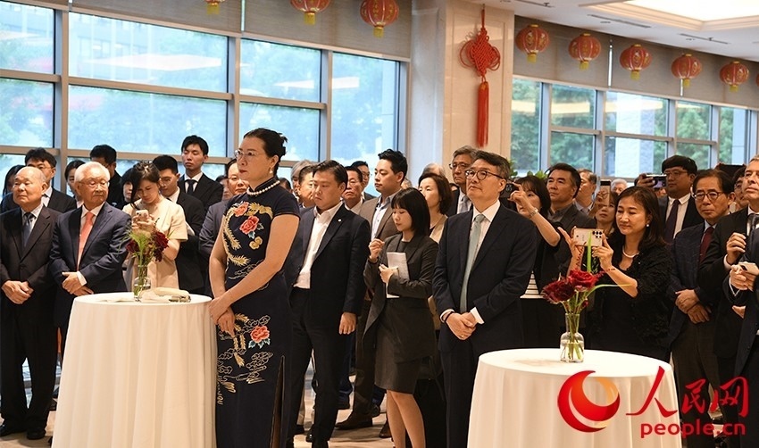 招待會(huì)現(xiàn)場(chǎng)。人民網(wǎng) 李帆攝