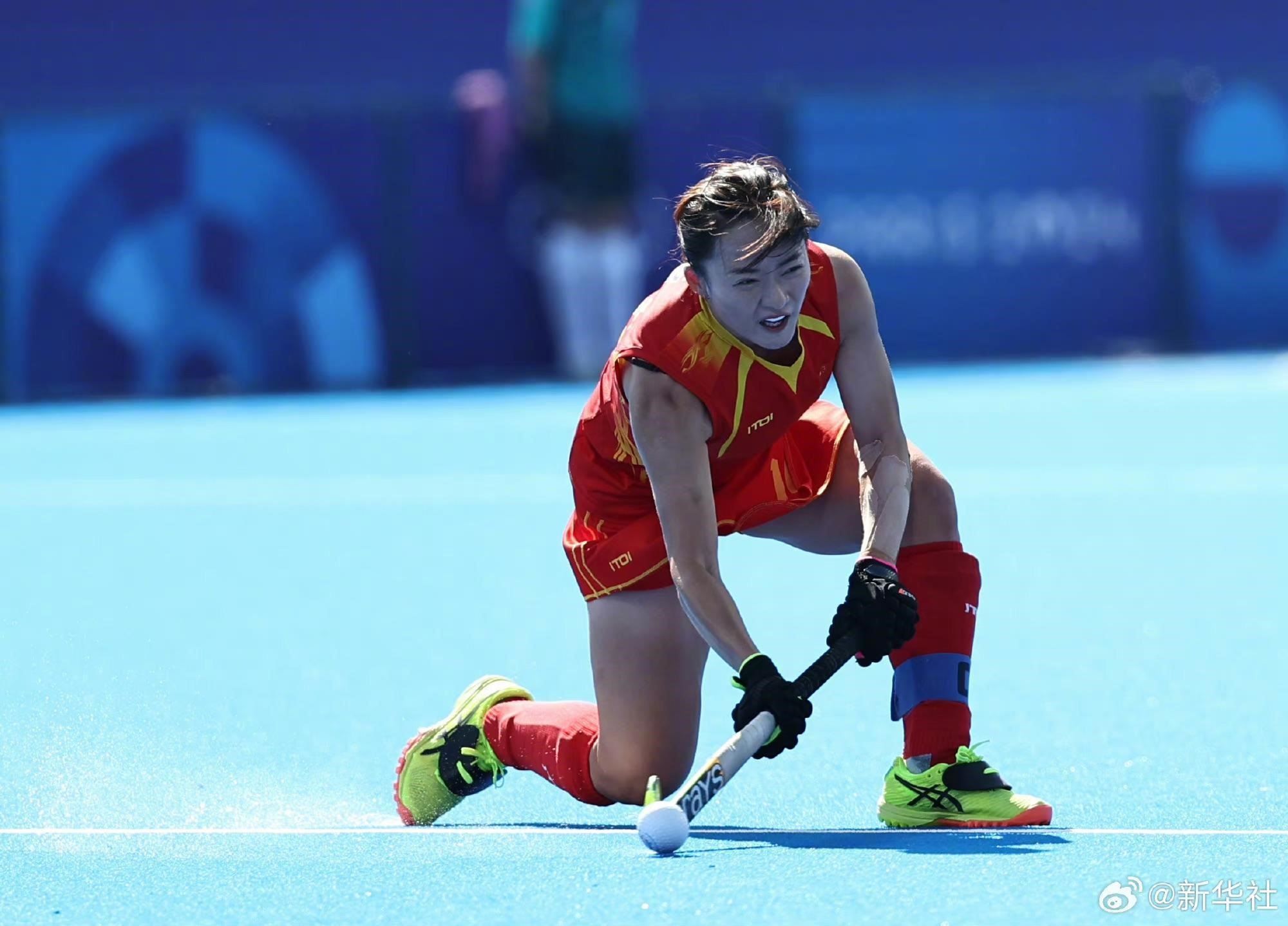 巴黎奧運會上，中國女子曲棍球隊在賽場揮灑汗水