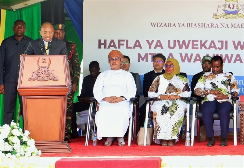 坦桑尼亞桑給巴爾總統(tǒng)侯賽因·阿里·姆維尼致辭。主辦方供圖