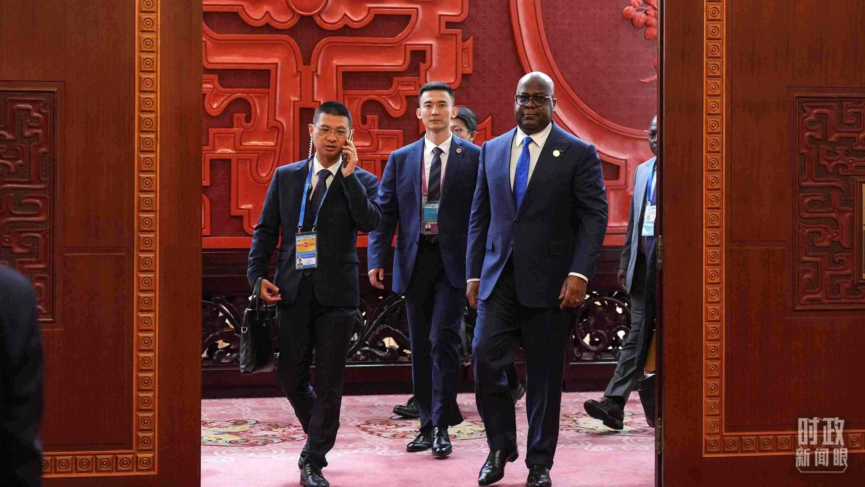 △剛果（金）總統(tǒng)齊塞克迪。（總臺記者李晉拍攝）