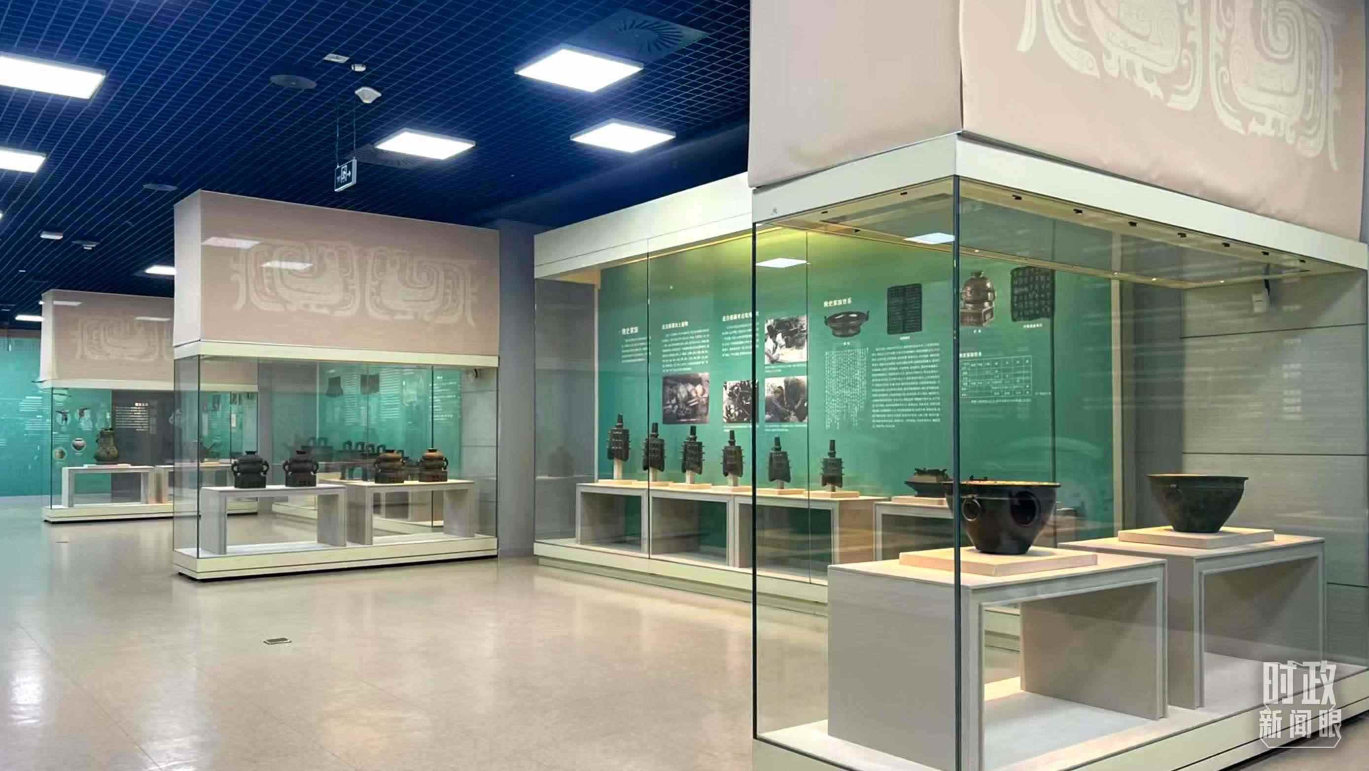 △ 寶雞青銅器博物院內(nèi)展陳。（總臺記者崔剛拍攝）