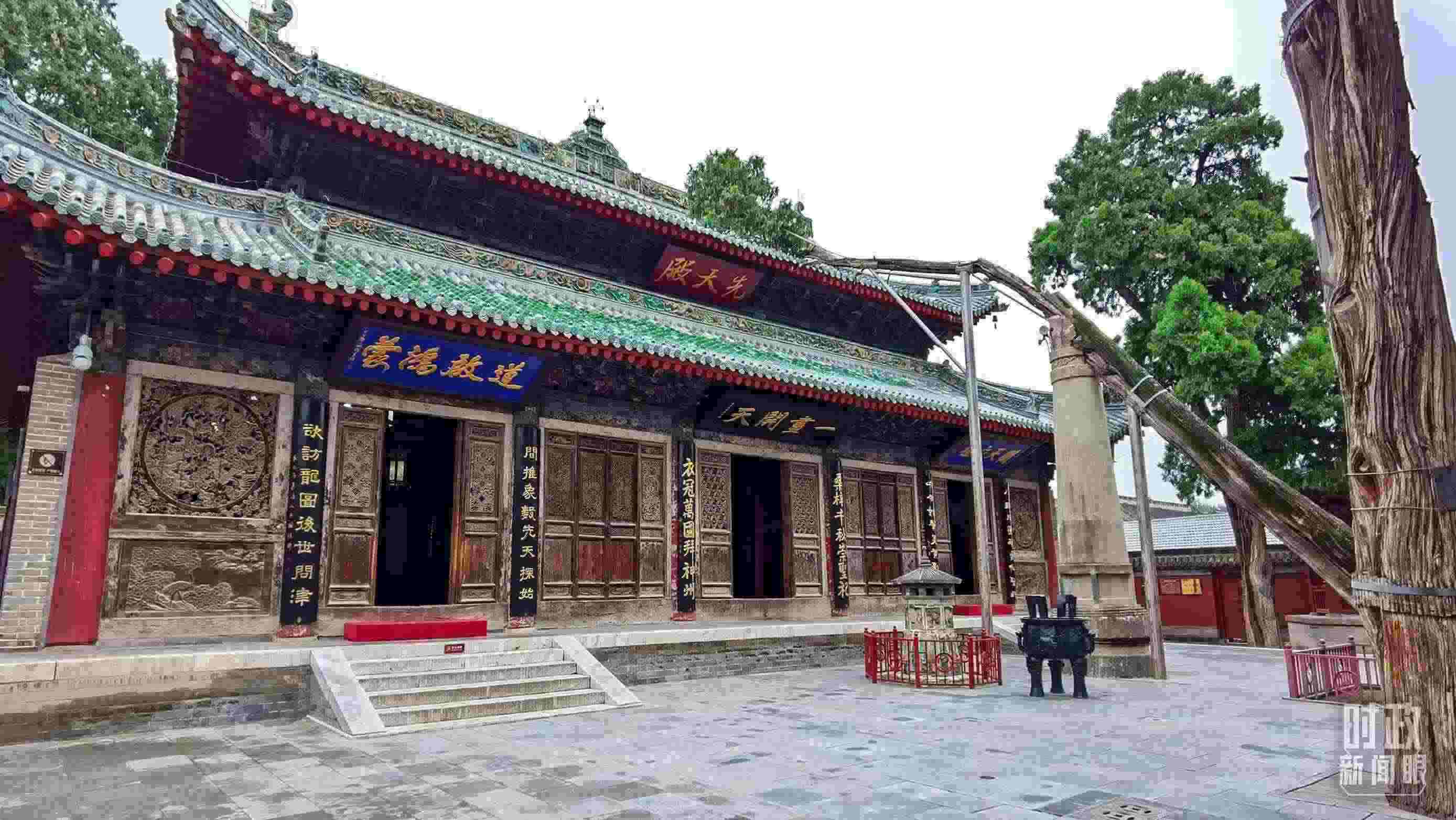 △ 伏羲廟。（總臺央視記者郭鴻拍攝）