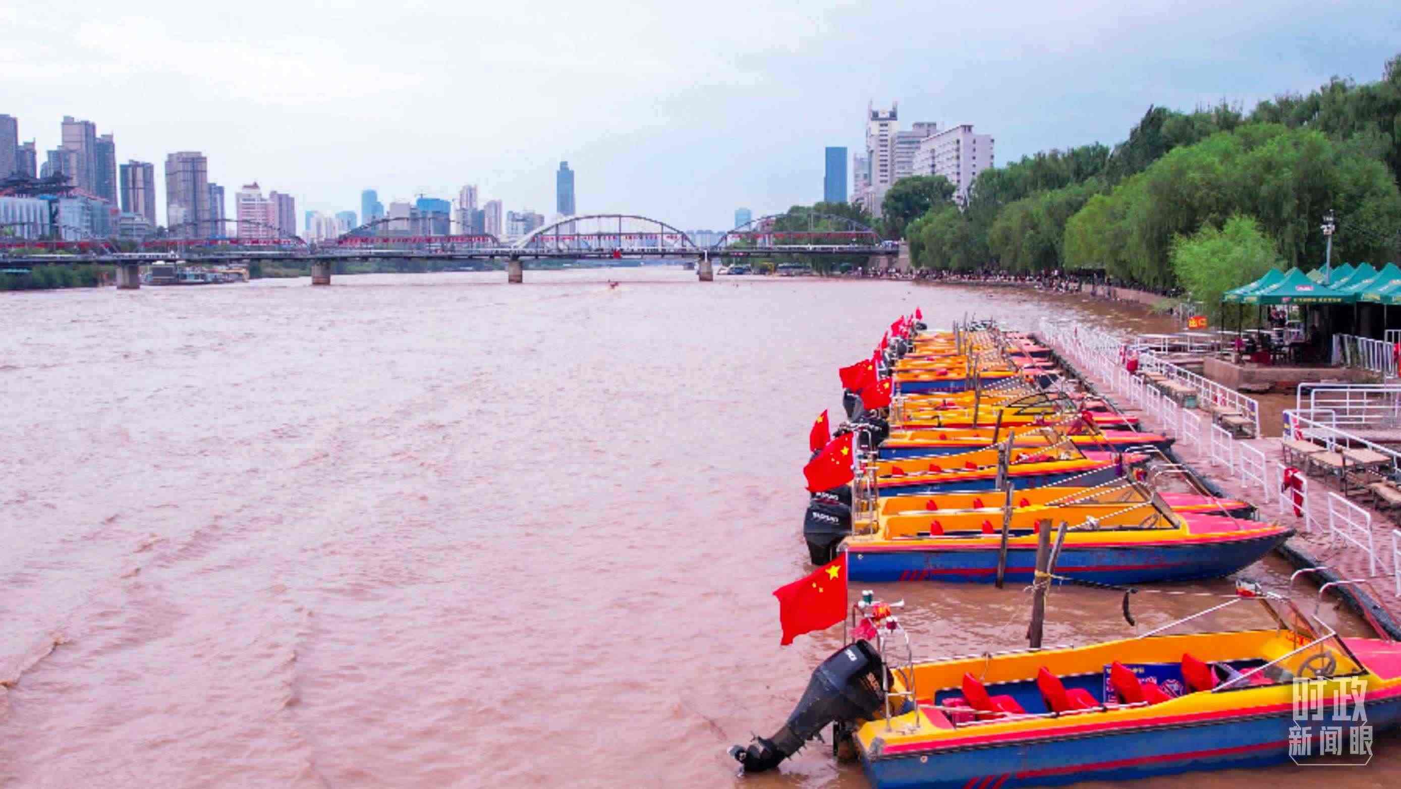 △黃河蘭州段。（總臺(tái)記者張吉瑞拍攝）