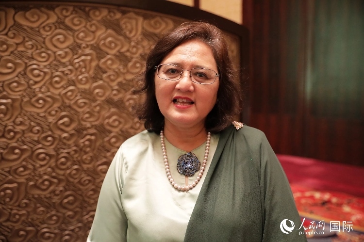 馬來西亞高教部高教司司長阿茲琳達接受人民網(wǎng)采訪。人民網(wǎng) 王婧攝