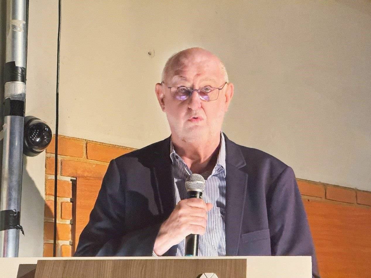 圣保羅州立大學(xué)孔子學(xué)院巴方院長(zhǎng)保利諾在活動(dòng)中致辭。圣保羅州立大學(xué)孔子學(xué)院供圖