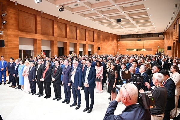 招待會(huì)現(xiàn)場(chǎng)。孫瑋 攝