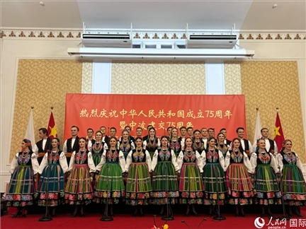 波蘭馬佐夫舍歌舞團現場演出。人民網記者 禹麗敏攝