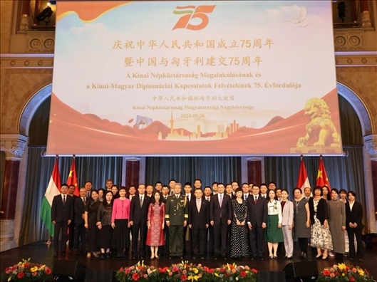 招待會現(xiàn)場。中國駐匈牙利大使館供圖