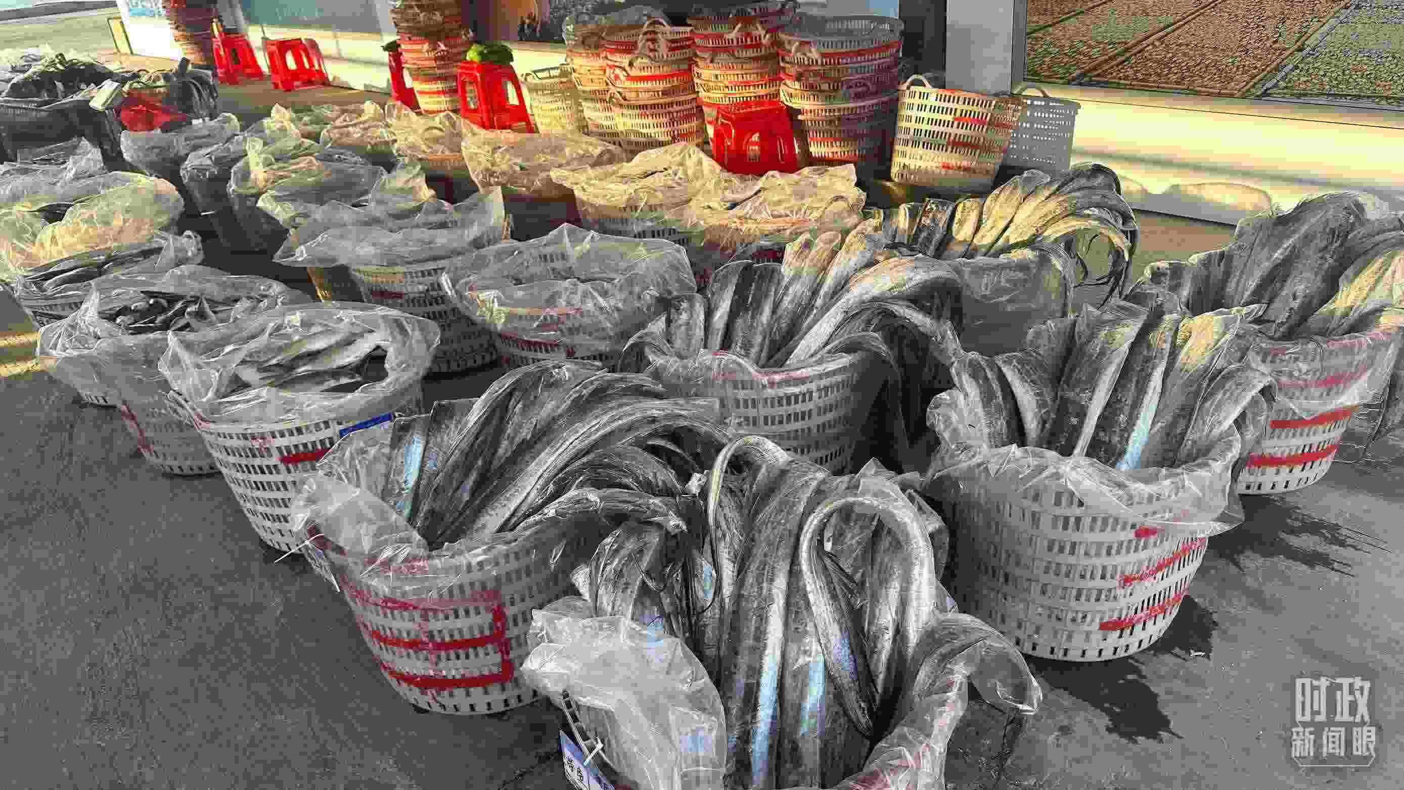 △澳角村的海產(chǎn)品。（總臺央視記者覃思拍攝）