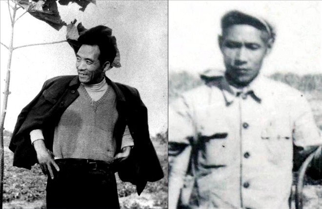 拼版照片：左圖為焦裕祿資料照片；右圖為谷文昌資料照片。