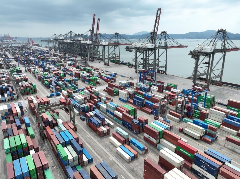 這是中國（福建）自由貿易試驗區(qū)廈門片區(qū)內的廈門遠海碼頭（2024年9月5日攝）。